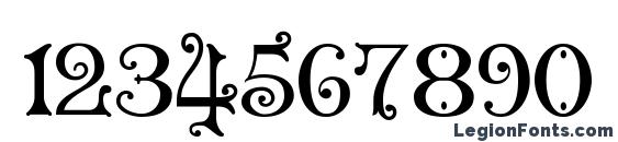GranvilleC Font, Number Fonts