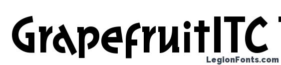шрифт GrapefruitITC TT, бесплатный шрифт GrapefruitITC TT, предварительный просмотр шрифта GrapefruitITC TT