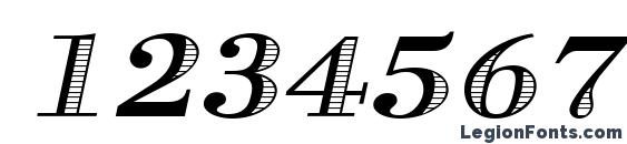 Graphis Oblique Font, Number Fonts