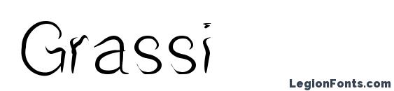 Grassi font, free Grassi font, preview Grassi font
