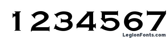 Graverplate Bold Font, Number Fonts