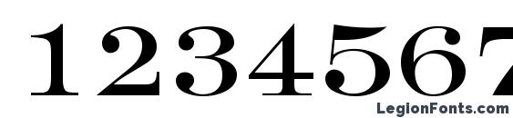 GravureRoman Regular DB Font, Number Fonts