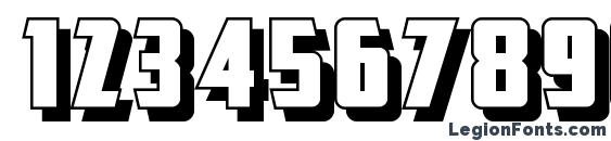 Great Lakes Shadow NF Font, Number Fonts