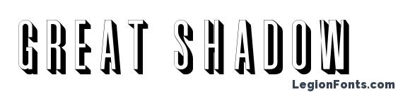 Great Shadow font, free Great Shadow font, preview Great Shadow font