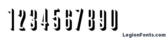 GreatRelief Regular Font, Number Fonts