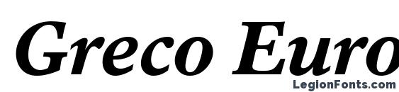 шрифт Greco Europa SSi Bold Italic, бесплатный шрифт Greco Europa SSi Bold Italic, предварительный просмотр шрифта Greco Europa SSi Bold Italic