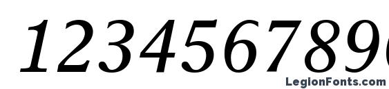 Greco Europa SSi Italic Font, Number Fonts