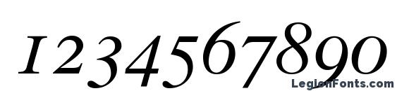 Greco OldStyle SSi Italic Old Style Figures Font, Number Fonts