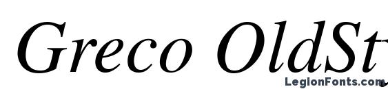 Greco OldStyle SSi Italic Old Style Figures Font