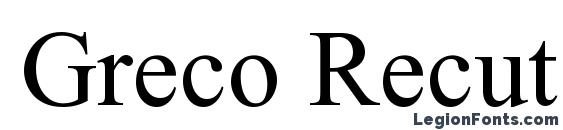 шрифт Greco Recut SSi, бесплатный шрифт Greco Recut SSi, предварительный просмотр шрифта Greco Recut SSi