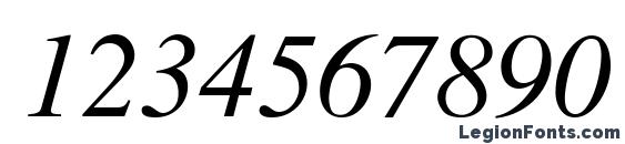 Greco SSi Italic Font, Number Fonts