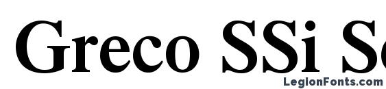шрифт Greco SSi Semi Bold, бесплатный шрифт Greco SSi Semi Bold, предварительный просмотр шрифта Greco SSi Semi Bold