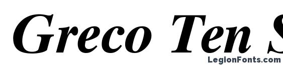 Greco Ten SSi Bold Italic Font