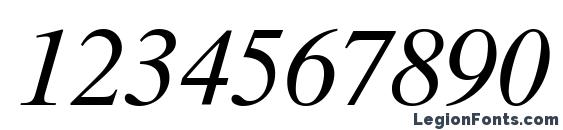 Greco Ten SSi Italic Font, Number Fonts