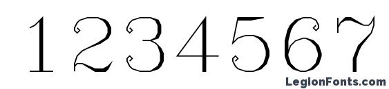 GreekC Font, Number Fonts