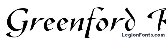 Greenford Regular DB font, free Greenford Regular DB font, preview Greenford Regular DB font