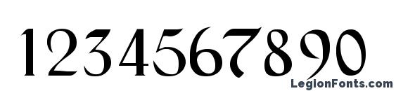 Greenowic Narrow Font, Number Fonts