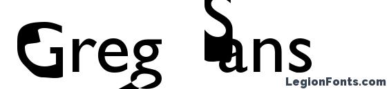 Greg Sans font, free Greg Sans font, preview Greg Sans font