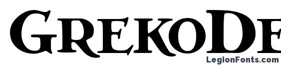 GrekoDeco Bold font, free GrekoDeco Bold font, preview GrekoDeco Bold font