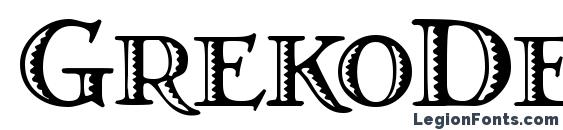 GrekoDeco font, free GrekoDeco font, preview GrekoDeco font