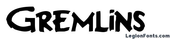 Gremlins font, free Gremlins font, preview Gremlins font