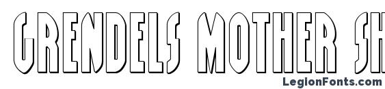 Grendels Mother Shadow font, free Grendels Mother Shadow font, preview Grendels Mother Shadow font