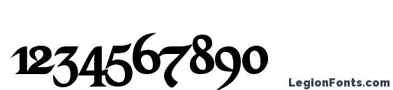 GrenelefeScriptSSK Bold Font, Number Fonts