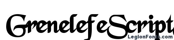 GrenelefeScriptSSK Bold Font, Tattoo Fonts