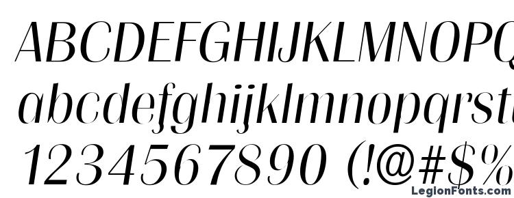глифы шрифта Grenoble Light SF Italic, символы шрифта Grenoble Light SF Italic, символьная карта шрифта Grenoble Light SF Italic, предварительный просмотр шрифта Grenoble Light SF Italic, алфавит шрифта Grenoble Light SF Italic, шрифт Grenoble Light SF Italic