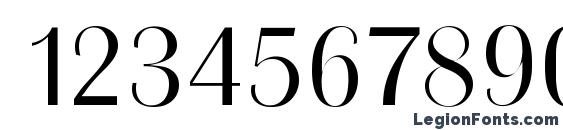 GrenobleLH Regular Font, Number Fonts