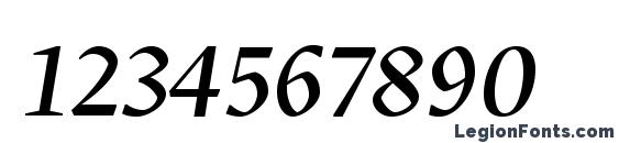 GretaDisplayPro Italic Font, Number Fonts