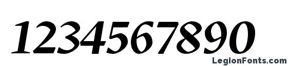 GretaDisplayPro MediumItalic Font, Number Fonts