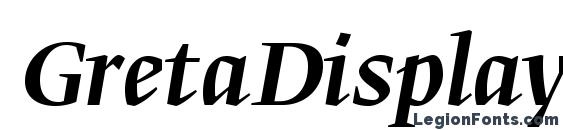 GretaDisplayPro MediumItalic font, free GretaDisplayPro MediumItalic font, preview GretaDisplayPro MediumItalic font