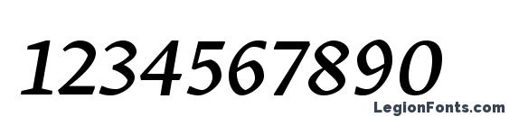 Шрифт GretaTextPro Italic, Шрифты для цифр и чисел