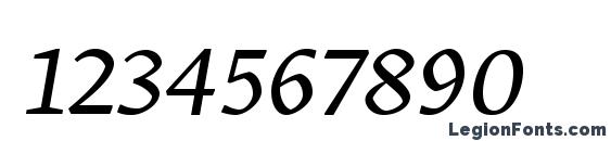 Шрифт GretaTextPro LightItalic, Шрифты для цифр и чисел