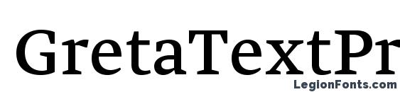GretaTextPro Regular font, free GretaTextPro Regular font, preview GretaTextPro Regular font