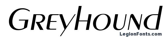 Greyhound Italic font, free Greyhound Italic font, preview Greyhound Italic font