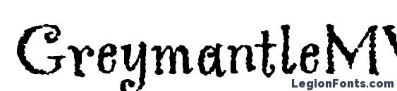 GreymantleMVBStd font, free GreymantleMVBStd font, preview GreymantleMVBStd font