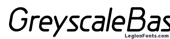 GreyscaleBasic Bold Italic Font