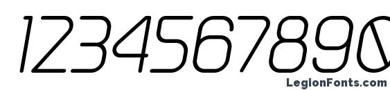 GreyscaleBasic Italic Font, Number Fonts