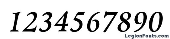 GriffoClassico BoldItalic Font, Number Fonts