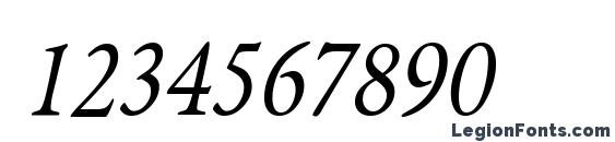 GriffoClassico Italic Font, Number Fonts