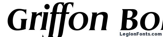 Griffon Bold Italic Font