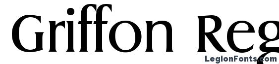 шрифт Griffon Regular, бесплатный шрифт Griffon Regular, предварительный просмотр шрифта Griffon Regular