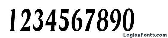 GriffonCondensed Bold Italic Font, Number Fonts