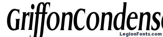 GriffonCondensed Bold Italic font, free GriffonCondensed Bold Italic font, preview GriffonCondensed Bold Italic font