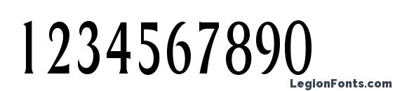 GriffonCondensed Regular Font, Number Fonts
