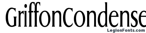 шрифт GriffonCondensed Regular, бесплатный шрифт GriffonCondensed Regular, предварительный просмотр шрифта GriffonCondensed Regular