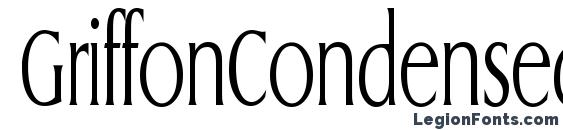 GriffonCondensedLight Regular Font, Serif Fonts