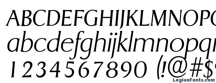 glyphs GriffonLight Italic font, сharacters GriffonLight Italic font, symbols GriffonLight Italic font, character map GriffonLight Italic font, preview GriffonLight Italic font, abc GriffonLight Italic font, GriffonLight Italic font